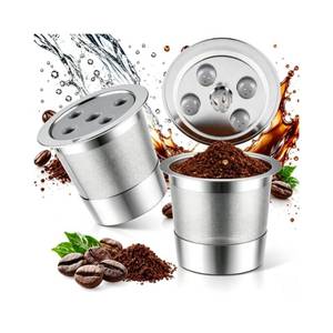 lot 2319 image: HAILASRE Stainless Steel Reusable K-Cup Filter for Keurig Supreme, 2 Pack