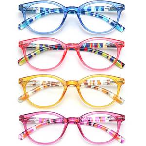 lot 2328 image: HEEYYOK Round Reading Glasses For Women 1.25 Diopter 4 Pack