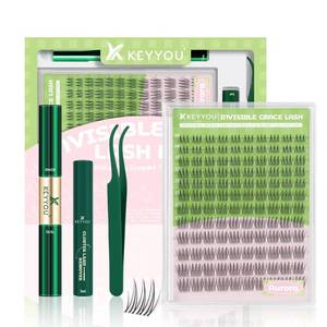 lot 2329 image: KEYYOU Aurora Wispy Lash Clusters Kit C Curl