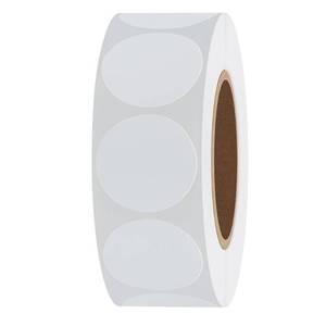 lot 2333 image: Yufangri 1 Inch White Circle Dot Stickers Round Self-Adhesive Labels 1000 Pcs