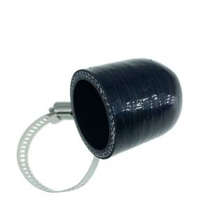 lot 2335 image: Bekelan Black Reinforced Silicone Coolant Hose End Cap 1-14 Inch ID
