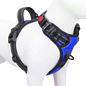lot 2337 image: PHOEPET Dog Harness No Pull Medium Reflective Front Clip Vest with Handle