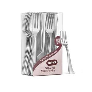 lot 2341 image: R-kay Silver Stainless Steel Small Appetizer Forks 10 Pc