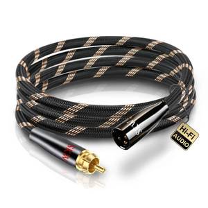lot 2354 image: SKW Single XLR Male to RCA Male Audio Cable 3.2ft BG Series