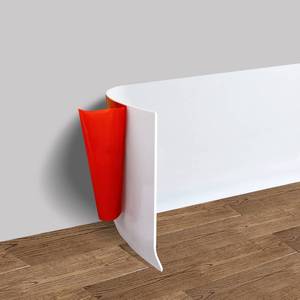 lot 2356 image: FONUNO Vinyl Wall Base Self Adhesive Baseboard Trim 4 In Wide 20 Ft
