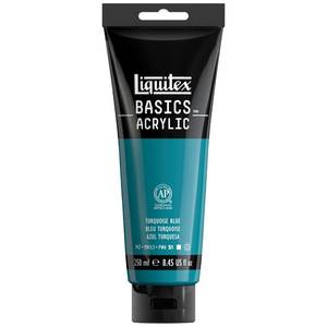 lot 2377 image: Liquitex BASICS Acrylic Paint 8.5 oz Tube Turquoise Blue