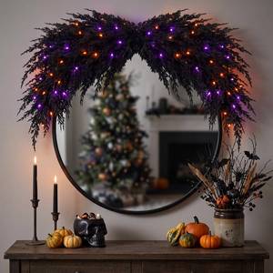 lot 7436 image: Suncalla Christmas Swag Decoration 31.5 Inch Cedar 04 Black 2 Pack