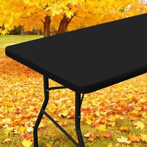 lot 7449 image: Smiry Elastic Fitted Polyester Tablecloth 6 Foot Rectangle Table