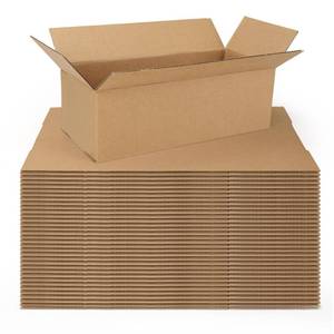 lot 7480 image: Rempry 40 Pack 9x4x3 Corrugated Shipping Boxes Brown