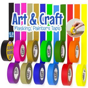 lot 8308 image: DEART Colored Masking Tape 12 Rolls 23 In x 11 Yards
