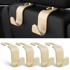lot 8310 image: Amooca Car Headrest Hooks 4-Pack 55 lb Seat Back Organizer