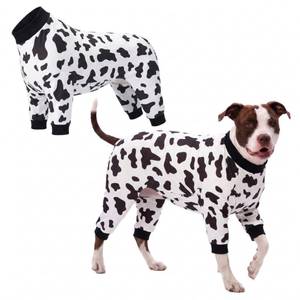 lot 8313 image: LovinPet Dog Pajamas Animal Print White Size M