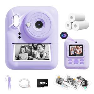 lot 8330 image: Joyjam Kids Instant Print Camera 48MP Dual-Lens Thermal Printing