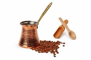 lot 8391 image: MEYA Copper Turkish Coffee Pot 260 ml Stove Top Cezve Medium