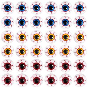 lot 8395 image: FINGOOO Halloween Plastic Eyeballs 39 Pcs 1 Inch Assorted Colors