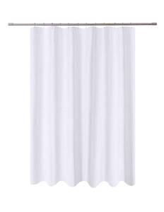 lot 8412 image: N&Y HOME Fabric Shower Curtain Liner Extra Long 72 x 84 Inches White