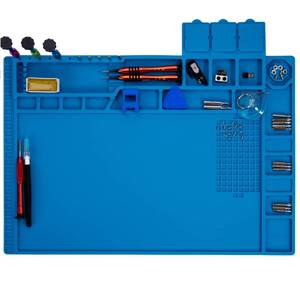 lot 8440 image: HPFIX Heat Resistant Silicone Soldering Mat 932°F Magnetic 17.3 x 11.8 in