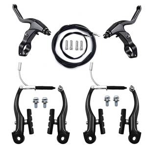 lot 8459 image: Hmseng V-Type Bike Brake Set Front Rear Universal MTB with Cables and Levers