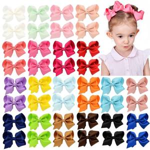 lot 8465 image: YHXX YLEN Toddler Hair Bows 40Pcs 4.5 Inch Grosgrain Ribbon Alligator Clips