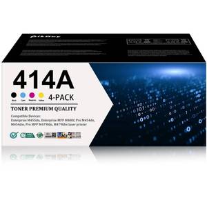 lot 9157 image: PikBey 414A Toner Cartridge Replacement for HP 414A Toner Cartridges 4 Pack