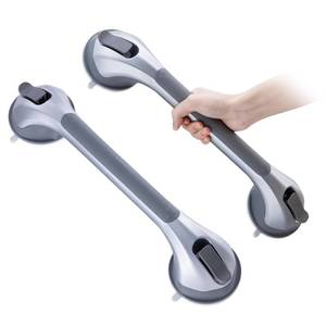 lot 9162 image: TAILI Grab Bars for Shower,Suction Shower Handles Rails,2 Pack,16.8,Silver