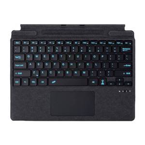 lot 9166 image: Keyboard for Microsoft Surface Pro Copilot (11th Edition)  Pro 11  Pro 109  8  X, 13 inch, Detachable Type Cover with Touchpad, 7-Color Backlit & Pen Holder (Black)