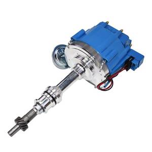lot 9183 image: A-Team Performance HEI Ignition Distributor - One-Wire Distributor & Vacuum Cap - Brass Terminals & Coil Wire Setup - Compatible with Ford 5.8L 351W Windsor - Std Packaging