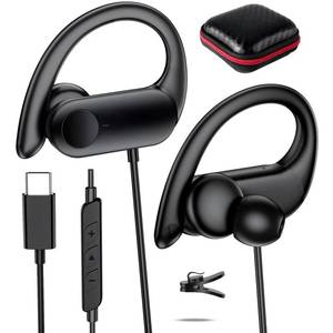 lot 10107 image: USB C Headphone Over Ear Hook Wired Earbuds for Samsung S26 Ultra S25 FE 5G