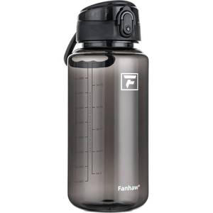 lot 10152 image: Fanhaw 32oz Clear Plastic Water Bottle with Anti-dust Lid, Black