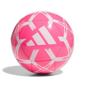 lot 10159 image: adidas Unisex Starlancer Club Soocer Ball, Solar PinkWhite, 3
