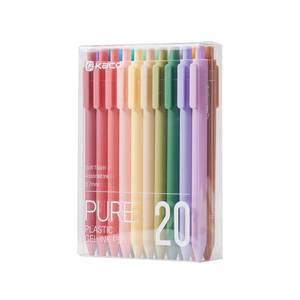 lot 10164 image: Kaco PURE Gel Pens 20 Macaron Color Ink Assorted 0.7mm Medium Point Pens