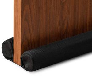 lot 10184 image: DreamQuil Door Darft Stopper 36 Inch Under Door Draft Noise Blocker for Bottom of Door Gap Filler Weather Stripping Twin Door Sweep Window Seal, Black