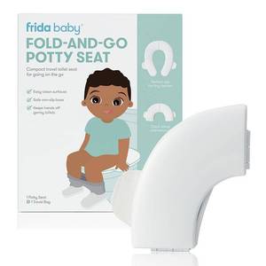 lot 10192 image: Frida Baby Fold n Go Potty Toilet Training Seat - White