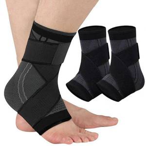 lot 10236 image: Youth Ankle Support Sleeve with Arch Support, Heel & Growth Plate Stabilizer Sleeve, Breathable Compression Brace for Sports Activities (Black, M)