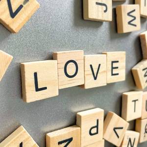 lot 10254 image: YJ PREMIUMS 100 PC Wood Magnetic Letter Tiles Magnets Big Large Square Wooden Alphabet Letters Tile Magnet Pieces for Fridge Refrigerator Wall Fun Learning Decorative Game Board for Adults