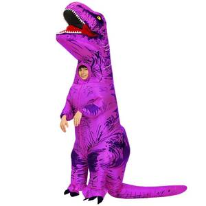 lot 13137 image: MENGKAO Inflatable Dinosaur Costume for Kids 47-55 Inches Full Body
