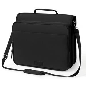 lot 13142 image: SUNEE Zipper Binder 2-Inch 3-Ring with 13-Inch Laptop Sleeve Black