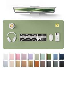 lot 13155 image: YSAGi Leather Desk Protector Mouse Pad 35.4 x 17 Bamboo Green