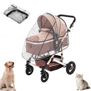 lot 13156 image: Dlmlemu Pet Stroller Rain Cover Unisize Foldable Clear Window