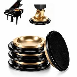 lot 13160 image: Jayen Piano Caster Cups 4 Pcs Floor Protectors 2.5 Inch Recess