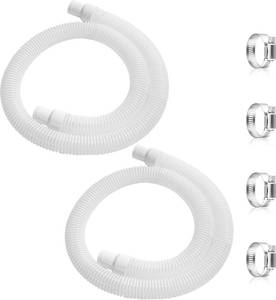 lot 13215 image: Conderyang 2 Pack Pool Pump Replacement Hose 1.25 x 59 Inch EVA Above Ground