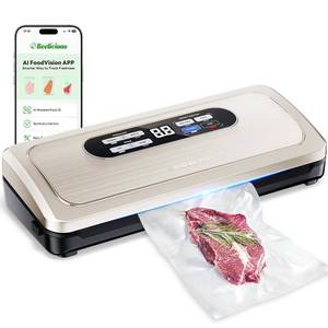 lot 13252 image: Beelicious Pro Food Vacuum Sealer 110W 80kPa AirLock ProSeal  Retail $165.99