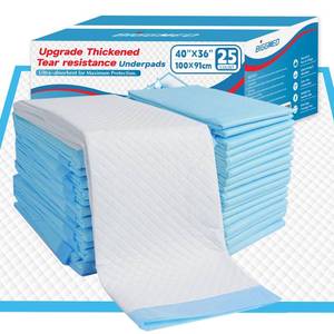 lot 13253 image: BIGGMED Disposable Incontinence Bed Pads 40 x 36 in 25 Count