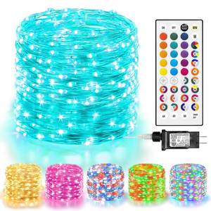 lot 14028 image: LitHome 66 FT 200 LED Color Changing Fairy String Lights with Remote