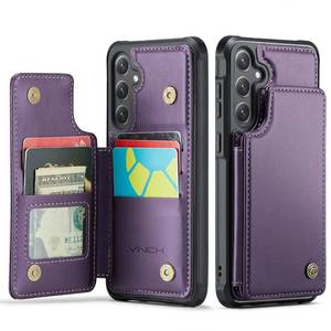 lot 14405 image: Vinich Wallet Case for Samsung Galaxy S24 Plus with Card Holder, Purple