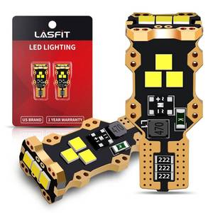lot 14420 image: LASFIT 921 LED Reverse Backup Bulb 6000K White 912 W16W T15 2 Pcs