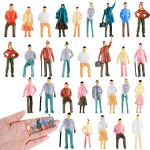 lot 14498 image: Gejoy Miniature People Figurines 30 Pcs 175 Scale