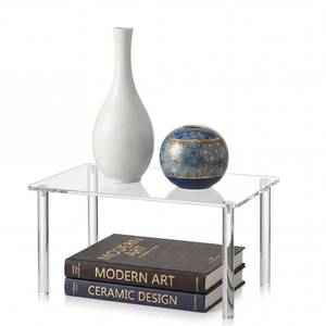 lot 17904 image: RattanView Acrylic Display Riser Stands 2 Pack 14 Inch 4-Leg