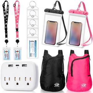 lot 17920 image: Tenceur Cruise Essentials Travel Holder Kit 11 Pcs Black Pink 2026