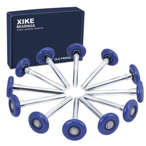 lot 18069 image: XiKe Blue 2 Nylon Garage Door Roller, 12 Pack, 4 Stem, 6200-2RS Bearing